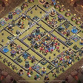 TH18 War Base Plan with Link, Copy Town Hall 18 CWL Design 2026, #71