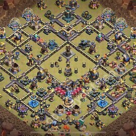 TH18 War Base Plan with Link, Anti Air / Electro Dragon, Copy Town Hall 18 CWL Design 2026, #72
