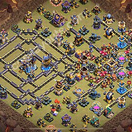 TH18 Anti 3 Stars CWL War Base Plan with Link, Anti Air / Electro Dragon, Copy Town Hall 18 Design 2026, #73