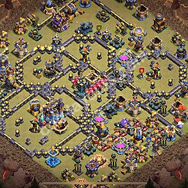TH18 War Base Plan with Link, Copy Town Hall 18 CWL Design 2026, #74