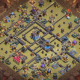 TH18 War Base Plan with Link, Copy Town Hall 18 CWL Design 2026, #89