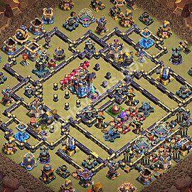 Ustawienie baza wojskowa TH18 z linkiem, Anty Wszystko - Ratusz poziom 18 - COC 2026 - #91