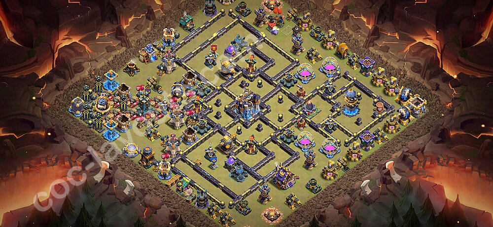 Municipio livello 18 Base di Guerra + Link - Anti 3 Stelle Disposizione Villaggio COC 2026 TH18 - #109