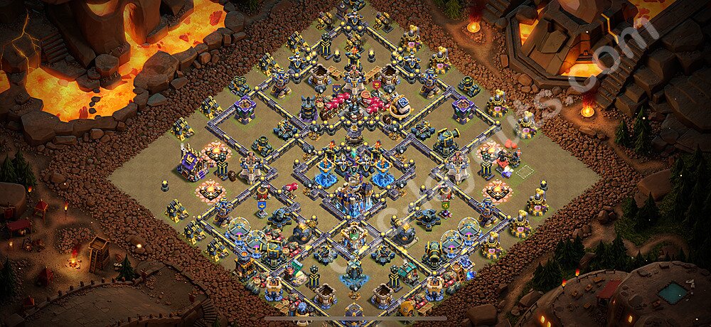 Ustawienie baza wojskowa TH18 z linkiem, Legenda Ligi - Ratusz poziom 18 - COC 2026 - #12