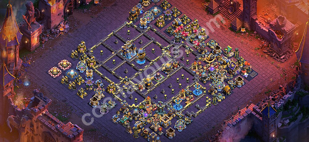 TH18 War Base Plan with Link, Copy Town Hall 18 CWL Design 2026, #122