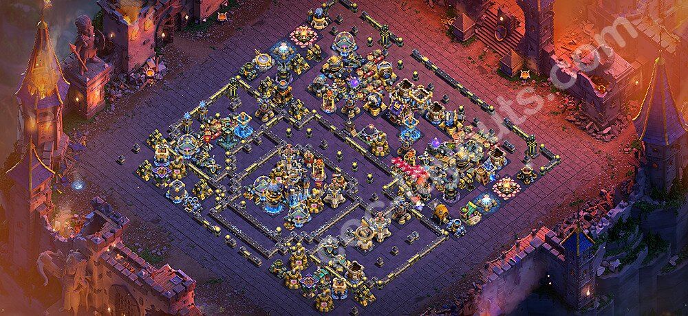 Municipio livello 18 Base di Guerra + Link - Miglior Disposizione Villaggio COC 2026 TH18 - #124