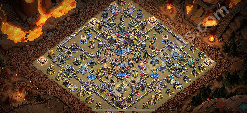 Ustawienie baza wojskowa TH18 z linkiem - Ratusz poziom 18 - COC 2026 - #13