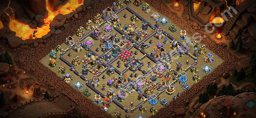TH18 War Base Plan with Link, Copy Town Hall 18 CWL Design 2026, #130