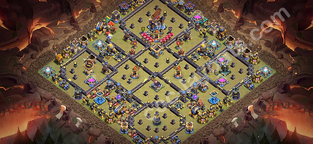 Die Anti 3 Sterne Clan War Base RH18 + Link, Anti Alles 2026 - COC Rathaus Level 18 Kriegsbase (CK / CW) - #140
