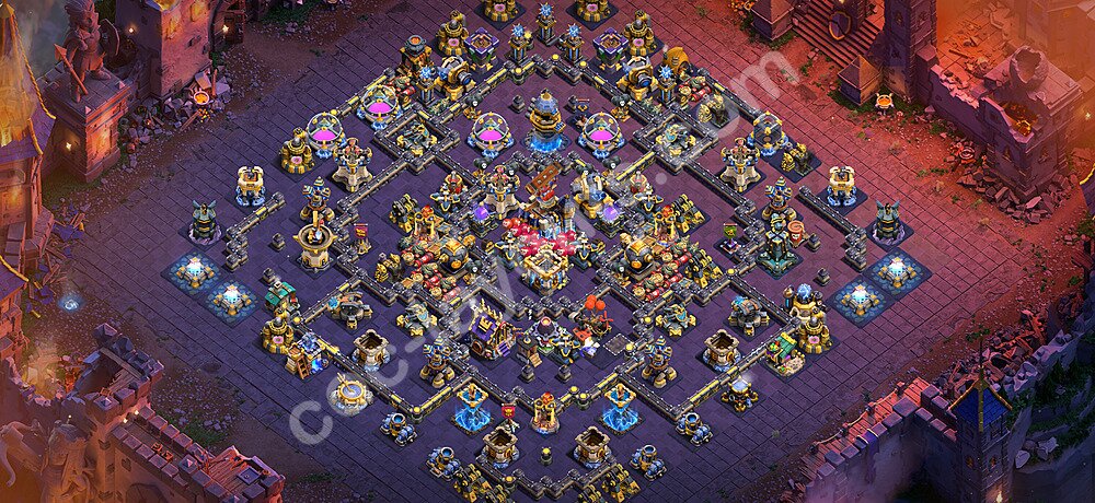 Die Anti 2 Sterne Clan War Base RH18 + Link, Anti Alles 2026 - COC Rathaus Level 18 Kriegsbase (CK / CW) - #141