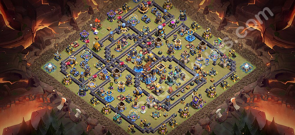 TH18 Anti 3 Stars CWL War Base Plan with Link, Anti Everything, Copy Town Hall 18 Design 2026, #146