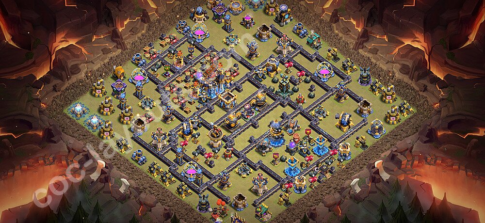 Die Anti 2 Sterne Clan War Base RH18 + Link 2026 - COC Rathaus Level 18 Kriegsbase (CK / CW) - #148