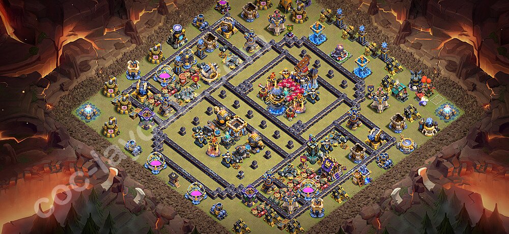 Die Clan War Base RH18 + Link 2026 - COC Rathaus Level 18 Kriegsbase (CK / CW) - #153