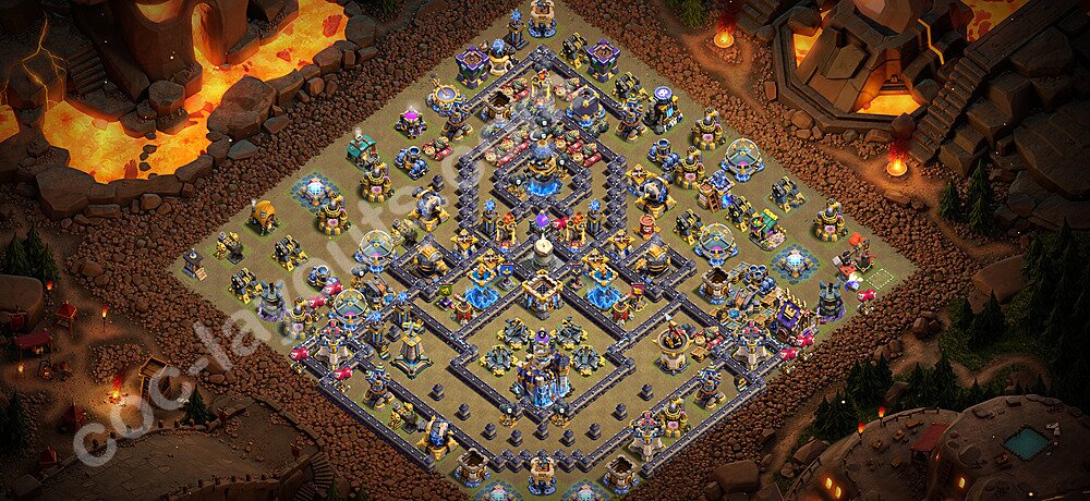 Die Anti 3 Sterne Clan War Base RH18 + Link 2026 - COC Rathaus Level 18 Kriegsbase (CK / CW) - #160