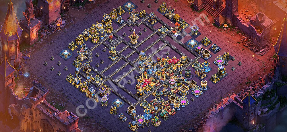 TH18 War Base Plan with Link, Legend League, Copy Town Hall 18 CWL Design 2026, #177