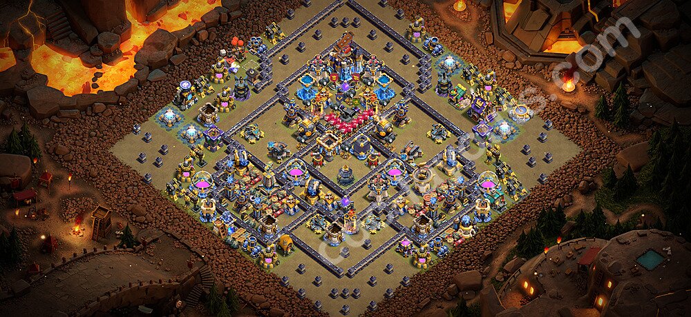 TH18 Anti 3 Stars CWL War Base Plan with Link, Copy Town Hall 18 Design 2026, #181