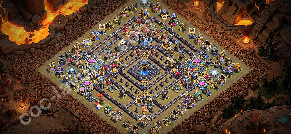 TH18 War Base Plan with Link, Legend League, Copy Town Hall 18 CWL Design 2026, #182