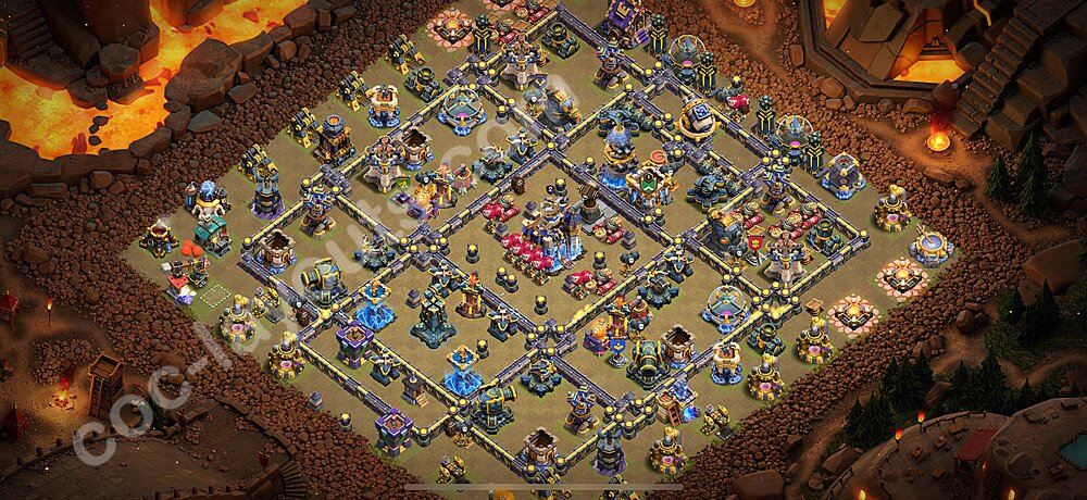 Ustawienie baza wojskowa TH18 z linkiem, Anty Wszystko - Ratusz poziom 18 - COC 2026 - #19