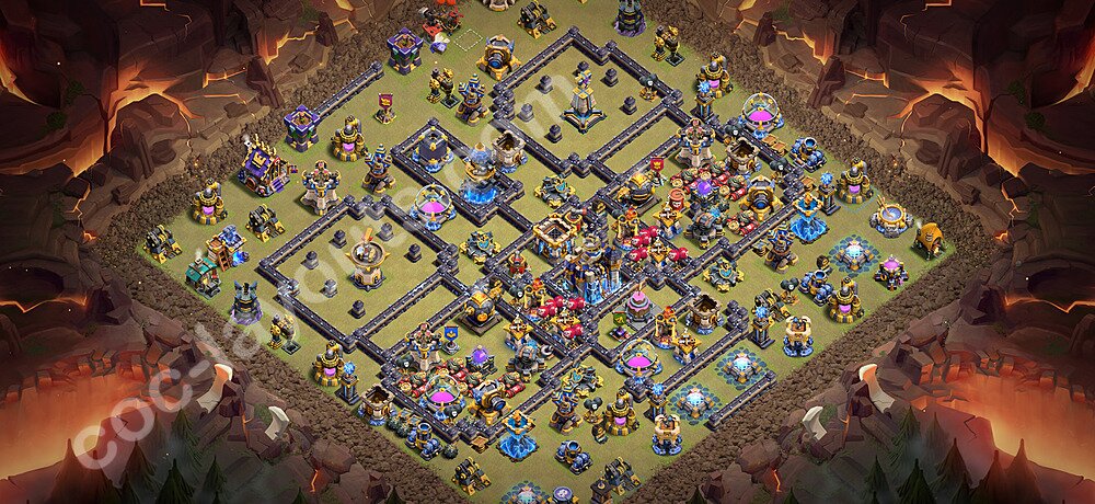 Die Anti 3 Sterne Clan War Base RH18 + Link 2026 - COC Rathaus Level 18 Kriegsbase (CK / CW) - #191
