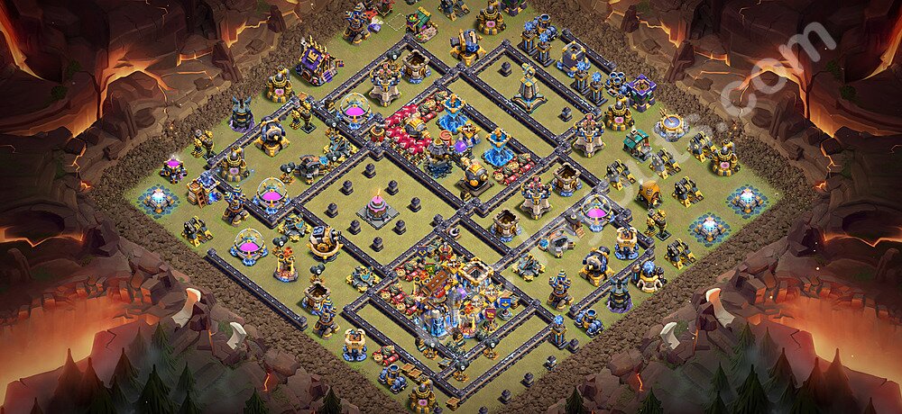 Municipio livello 18 Base di Guerra + Link - Anti 3 Stelle Disposizione Villaggio COC 2026 TH18 - #194