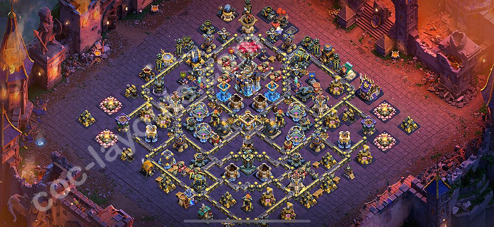 Diseño de aldea para Guerra Ayuntamiento 18 Copiar, Híbrido - COC TH18 Perfecta Distribucion 2026 + Enlace - #20