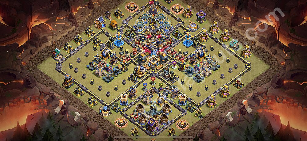Ustawienie baza wojskowa TH18 z linkiem, Anty Wszystko - Ratusz poziom 18 - COC 2026 - #24