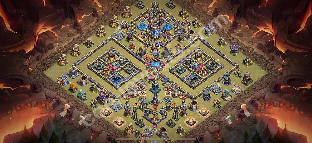 Ustawienie baza wojskowa TH18 z linkiem - Ratusz poziom 18 - COC 2026 - #25