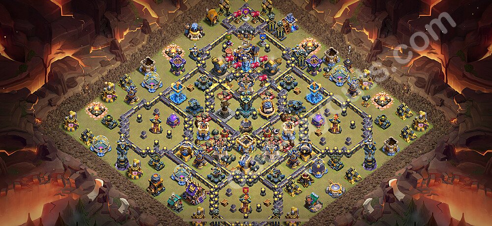Die Anti 3 Sterne Clan War Base RH18 + Link 2026 - COC Rathaus Level 18 Kriegsbase (CK / CW) - #27