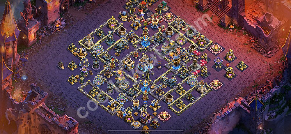 Ustawienie baza wojskowa TH18 z linkiem - Ratusz poziom 18 - COC 2026 - #29