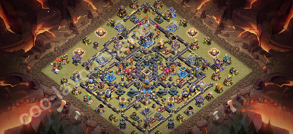 TH18 War Base Plan with Link, Anti Everything, Copy Town Hall 18 CWL Design 2026, #3