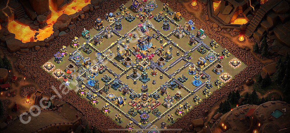 Ustawienie baza wojskowa TH18 z linkiem - Ratusz poziom 18 - COC 2026 - #30