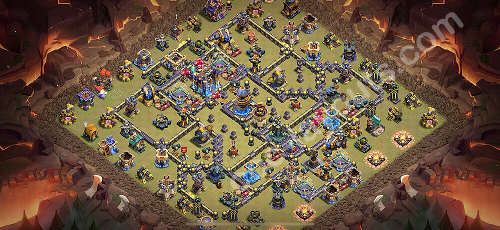 Ustawienie baza wojskowa TH18 z linkiem - Ratusz poziom 18 - COC 2026 - #33