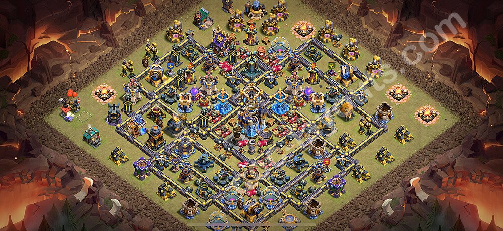 Ustawienie baza wojskowa TH18 z linkiem, Anty Wszystko - Ratusz poziom 18 - COC 2026 - #39