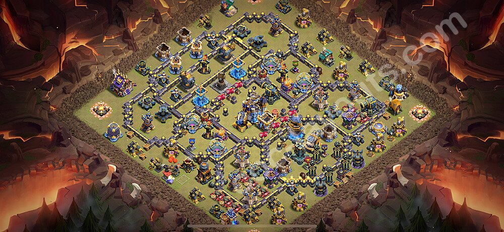 Ustawienie baza wojskowa TH18 z linkiem - Ratusz poziom 18 - COC 2026 - #4