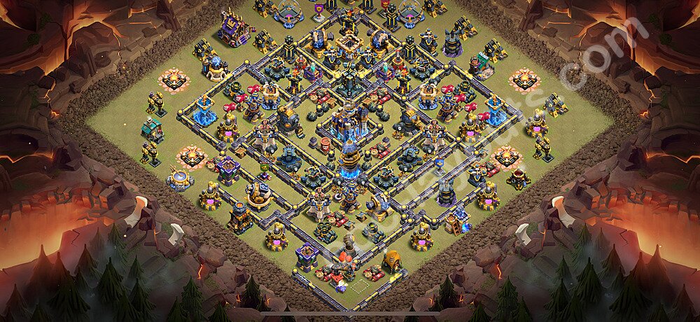 Ustawienie baza wojskowa TH18 z linkiem - Ratusz poziom 18 - COC 2026 - #49