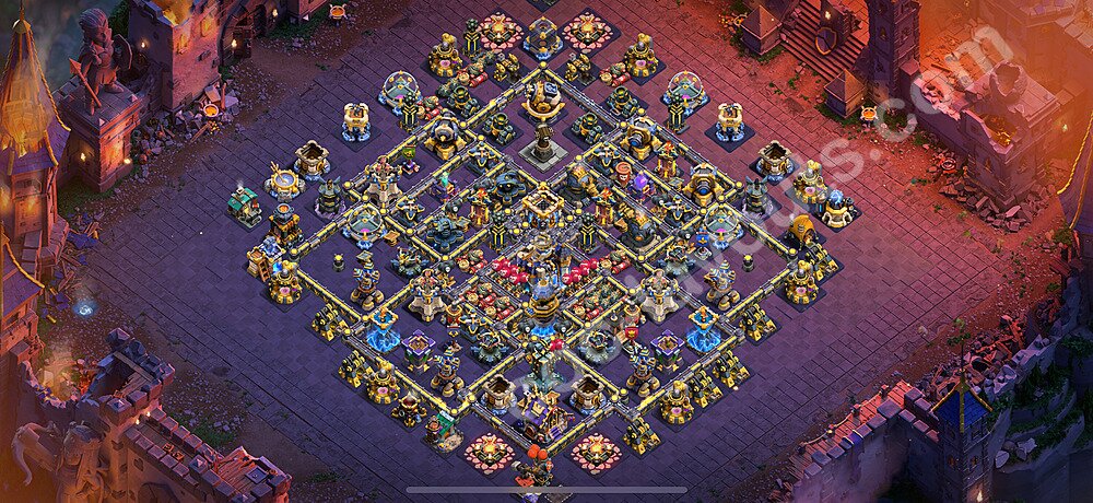 TH18 War Base Plan with Link, Anti Everything, Copy Town Hall 18 CWL Design 2026, #55