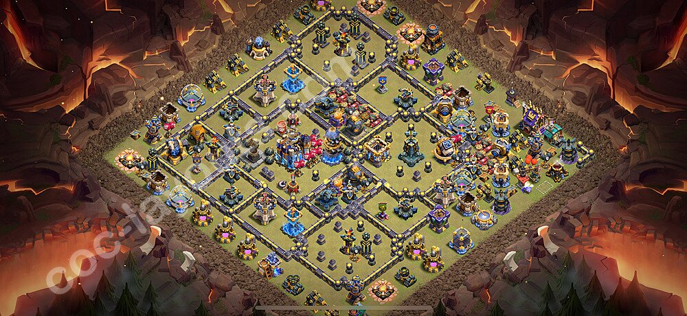 TH18 War Base Plan with Link, Copy Town Hall 18 CWL Design 2026, #58
