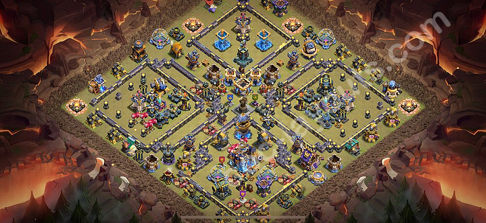 Ustawienie baza wojskowa TH18 z linkiem - Ratusz poziom 18 - COC 2026 - #6