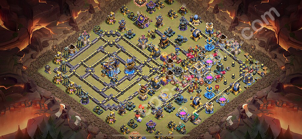 TH18 Anti 3 Stars CWL War Base Plan with Link, Anti Air / Electro Dragon, Copy Town Hall 18 Design 2026, #73