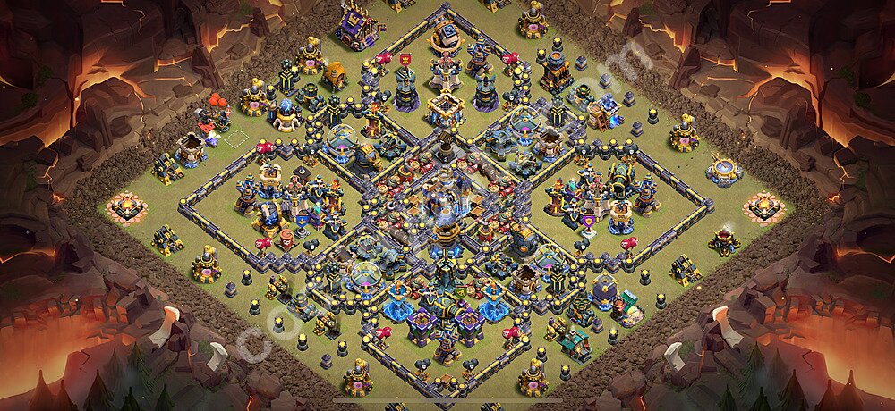 Ustawienie baza wojskowa TH18 z linkiem, Anty Wszystko - Ratusz poziom 18 - COC 2026 - #8