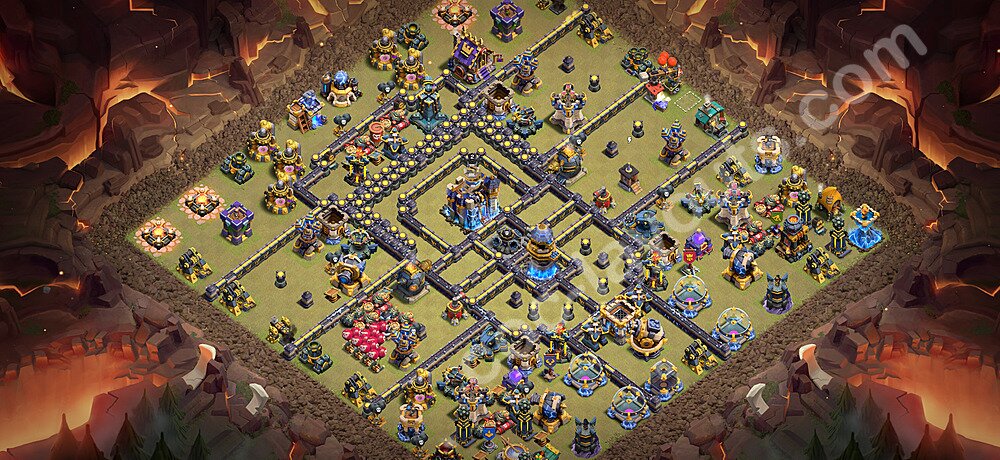 TH18 War Base Plan with Link, Copy Town Hall 18 CWL Design 2026, #89