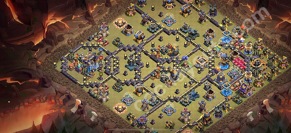 TH18 Anti 3 Stars CWL War Base Plan with Link, Anti Everything, Copy Town Hall 18 Design 2026, #93