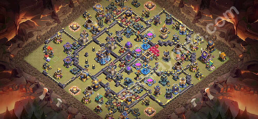 TH18 War Base Plan with Link, Copy Town Hall 18 CWL Design 2026, #99