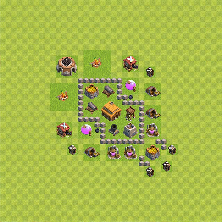 Melhor Layout De Defesa Cv3 Coc Clash Of Clans Centro De