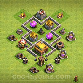 Die Max Base für Farm RH3, Anti Alles 2024 - COC Rathaus 3 - #108