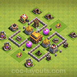 Diseño de aldea para farming - Ayuntamiento 3 al Maximo - Full COC TH3 Perfecta Distribucion 2024 - #111