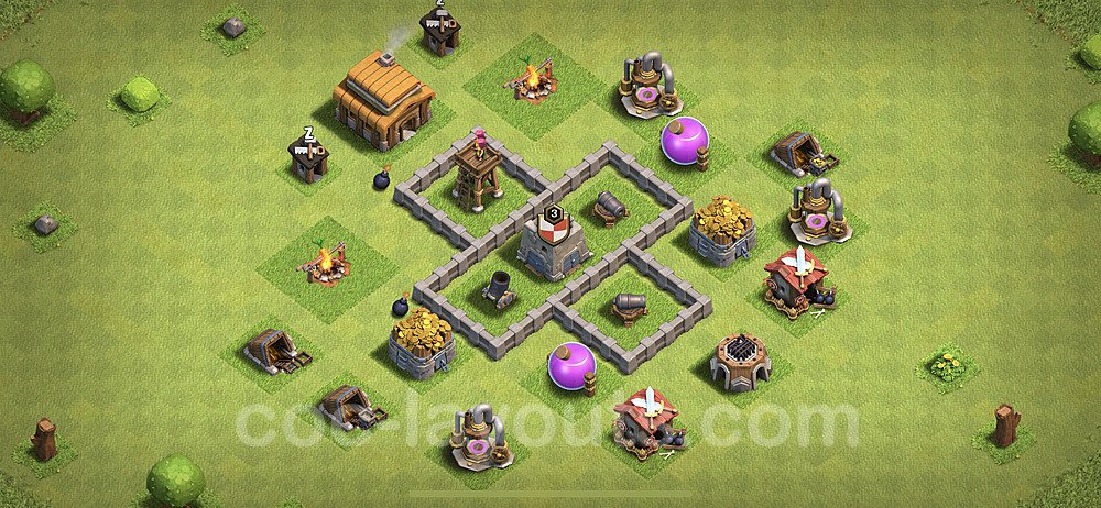 Gute Base für Farm RH3 - COC Rathaus 3 - #101