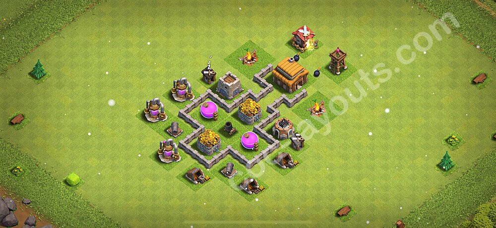 Die Max Base für Farm RH3 2026 - COC Rathaus 3 - #105