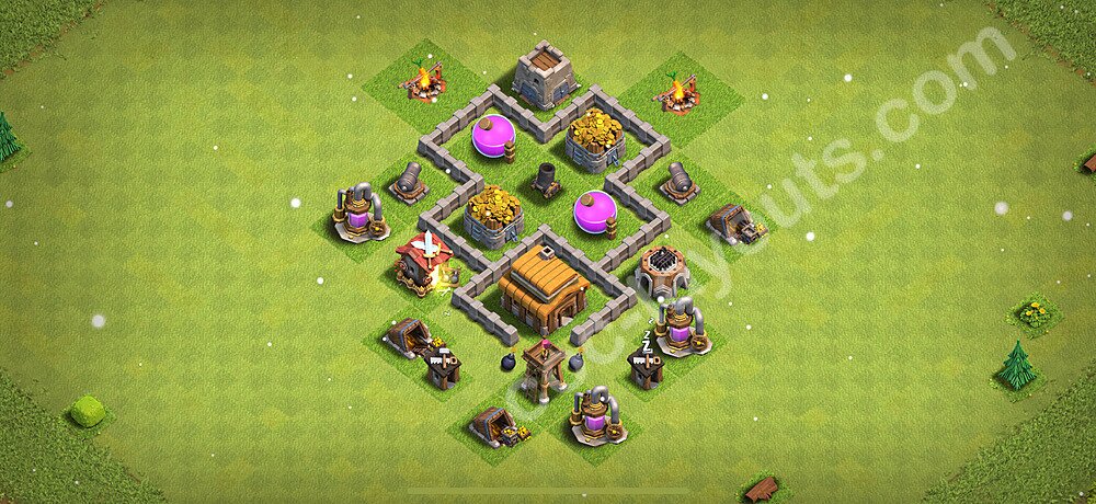 Base plan TH3 Max Levels, Anti Everything for Farming 2025, #108