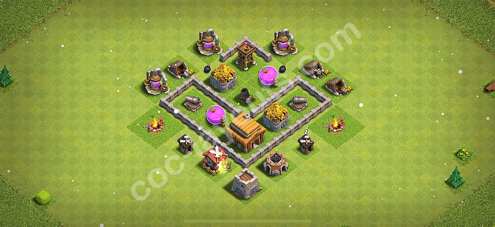 Base plan TH3 Max Levels, Anti Everything for Farming 2025, #109